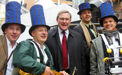 Combo Gurilly und Bundesverteidigungsminister Hamburg 2008