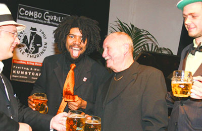 ...mit Charles Sammons und Erfurter Schießbudenlegende Amsel...