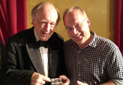 ...backstage mit  Chris Barber... 