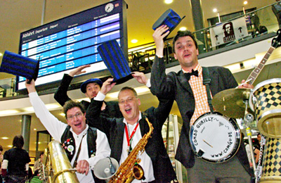 Blaue Nacht im Hauptbahnhof Nürnberg, 2011 - Foto: Roland Berger